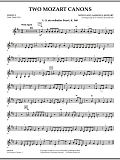 Two Mozart Canons - Violin 3 (Viola Treble Clef)
