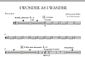 I Wonder As I Wander - Percussion