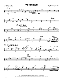 Veronique - 1st Tenor Saxophone 