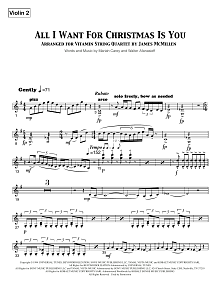 All I Want For Christmas Is You - Violin 2 