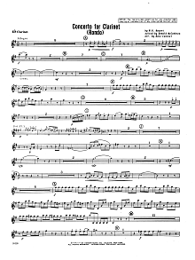 Concerto For Clarinet - Rondo (3rd Movement) - K.622 - Eb Clarinet 