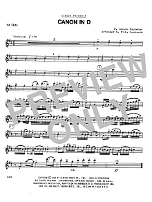 Canon In D - 1st Flute 