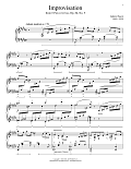 Improvisation In C-Sharp Minor, Op. 84, No. 5