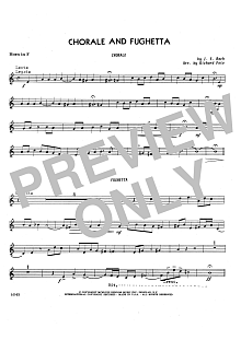 Chorale And Fughetta - Horn in F 