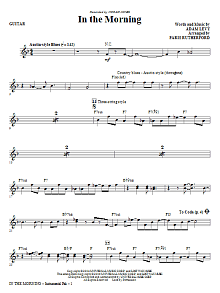 In The Morning - Guitar 