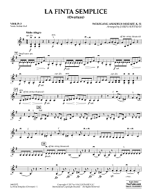 La Finta Semplice (Overture) - Violin 3 (Viola Treble Clef) 