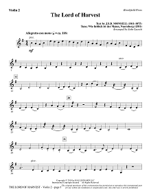 The Lord of Harvest - Violin 2 