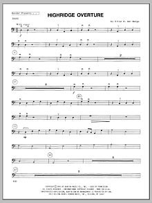 Highridge Overture - Bass 