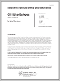 G! I Like Echoes - Full Score