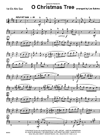 O Christmas Tree - 1st Eb Alto Saxophone 