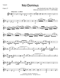 Nisi Dominus - Violin 2
