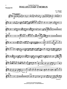 Hallelujah Chorus - Bb Trumpet 2 (Brass Quintet) 