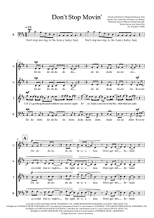 Don't Stop Movin' (arr. Doug Watts) 