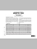 What'd I Say - Full Score