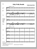 Polly Wolly Doodle - Full Score