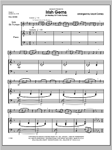 Irish Gems (A Medley Of 7 Irish Tunes) - Piano/Score 