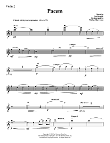 Pacem - Violin 2 