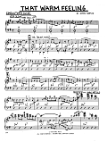 That Warm Feeling - Condensed Score