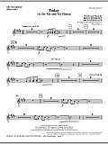 Today (As For Me And My House) - Alto Sax (sub. Horn)