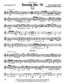 Sonata No. 10 (Op. 5) - Baritone T.C. 