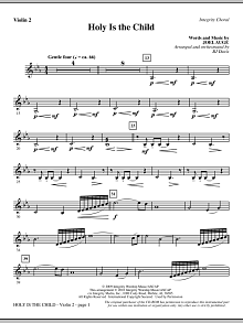 Holy Is The Child - Violin 2 