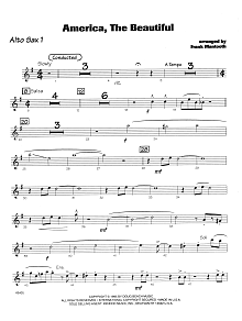 America, the Beautiful - 1st Eb Alto Saxophone 