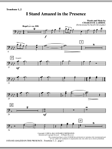 I Stand Amazed In The Presence - Trombone 1 & 2 