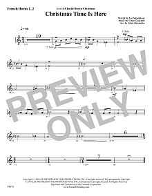 Christmas Time Is Here - F Horn 1 & 2 