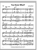 You Know What? - Piano