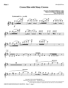 Crown Him with Many Crowns - Flute 1 