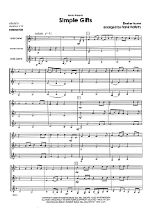 Simple Gifts - Full Score 