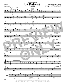 La Paloma (The Dove) - Percussion 3 