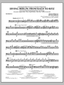 Irving Berlin: From Rags To Ritz - Trombone 1 