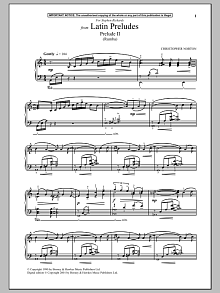Latin Preludes, Prelude II (Rumba) 