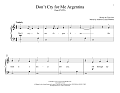 Don't Cry For Me Argentina (from Evita) (arr. Christopher Hussey)