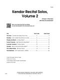 Kendor Recital Solos, Volume 2 - Flute - Flute