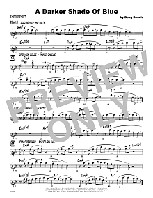 A Darker Shade Of Blue - Solo Sheet - Alto Sax 