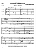 Spirituals For Brass Trio - Full Score