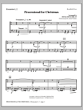 Processional For Christmas - Percussion 1 & 2