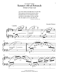 Sonnet 140 Of Petrarch (Tribute To Franz Liszt)