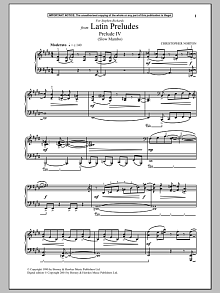 Latin Preludes, Prelude IV (Slow Mambo) 