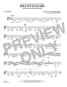 Bella's Lullaby (from Twilight) - Bb Clarinet 3 