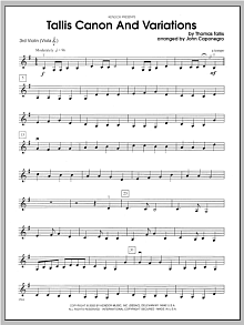 Tallis Canon And Variations - Violin 3 