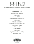 Little Lion, Little Lamb - F Horn 1 & 2