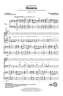 Rosanna (arr. Alan Billingsley) 