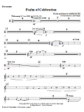 Psalm of Celebration - Percussion
