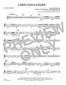 Lady Gaga Fugue - Eb Alto Clarinet 