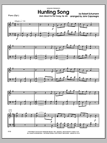 Hunting Song (from Album For The Young, Op. 68) - Piano 