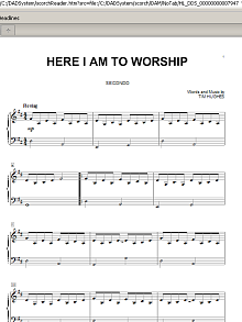Here I Am To Worship 