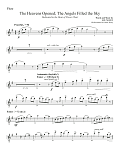 The Heavens Opened; The Angels Filled the Sky - Flute